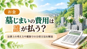 墓じまいの費用は誰が払う？負担者の決め方から相場・払えない時の対処法まで徹底解説